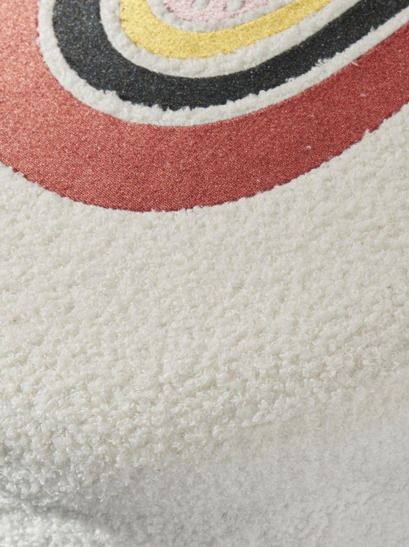 Pouf coffre de rangement enfant LA TETE DANS LES NUAGES Blanc - Kiabi