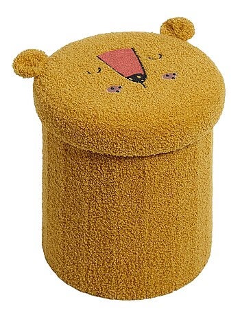 Pouf coffre de rangement enfant LE ROI DE LA JUNGLE