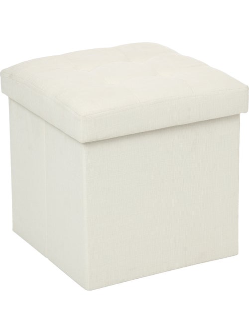 Pouf coffre de rangement pliable LYSANDRE - Kiabi