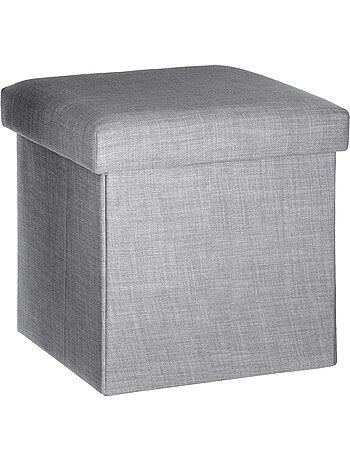 Pouf coffre de rangement pliable TOMAZ