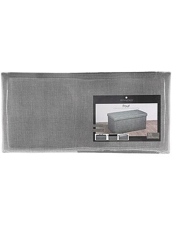 Pouf coffre de rangement pliable TOMAZ