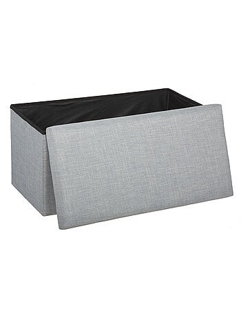 Pouf coffre de rangement pliable TOMAZ