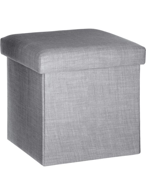 Pouf coffre de rangement pliable TOMAZ - Kiabi