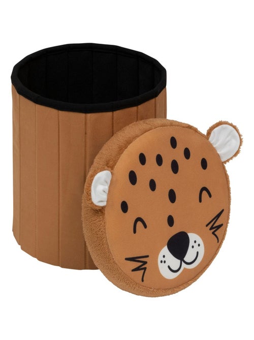 Pouf coffre enfant imprimé léopard ANOKI - Kiabi