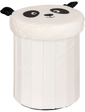 Pouf-coffre enfant panda pliant ANDY