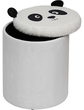 Pouf-coffre enfant panda pliant ANDY