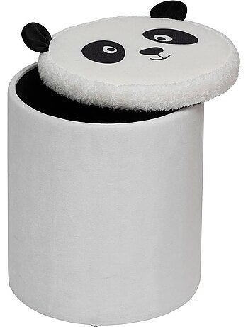 Pouf-coffre enfant panda pliant andy