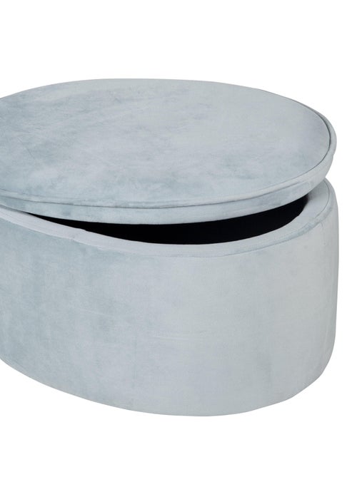 Pouf coffre ovale en velours - ROBA 'lil sofa' - Kiabi