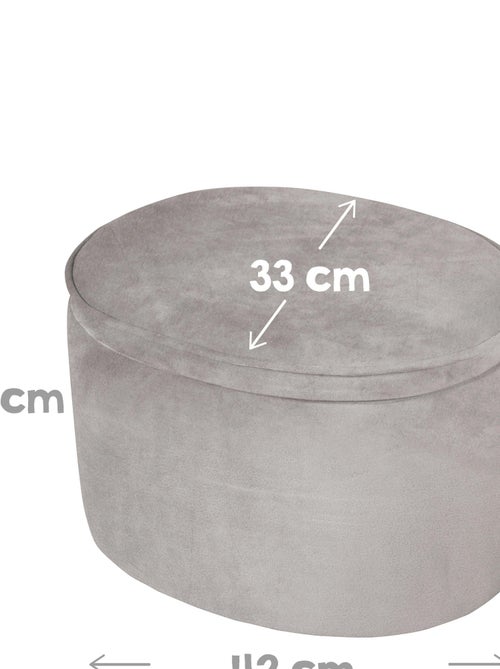Pouf coffre ovale en velours - ROBA 'lil sofa' - Kiabi Pouf coffre ovale en velours - ROBA 'lil sofa' - Kiabi