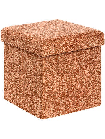 Pouf Coffre Pliable Oxia 38x38cm Ocre