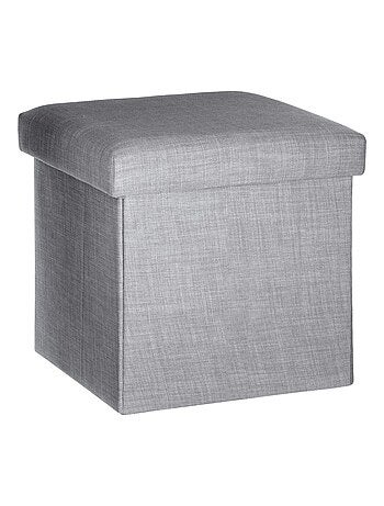Pouf coffre pliable Tomaz - L. 38 x H. 38 cm