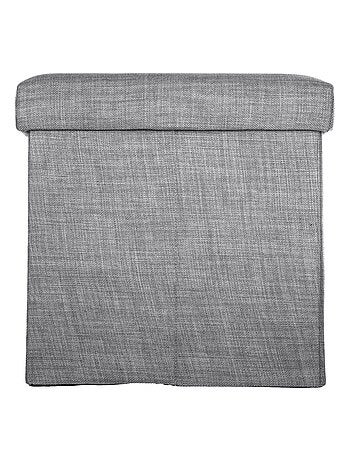 Pouf coffre pliable Tomaz - L. 38 x H. 38 cm