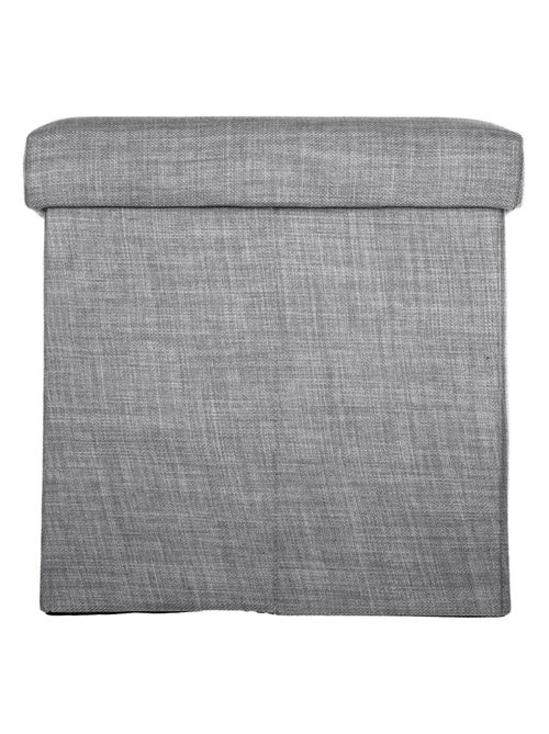 Pouf coffre pliable Tomaz - L. 38 x H. 38 cm - Kiabi