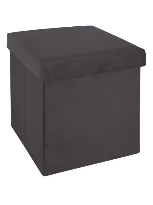 Pouf coffre pliable velours "Tess" Atmosphera - Kiabi
