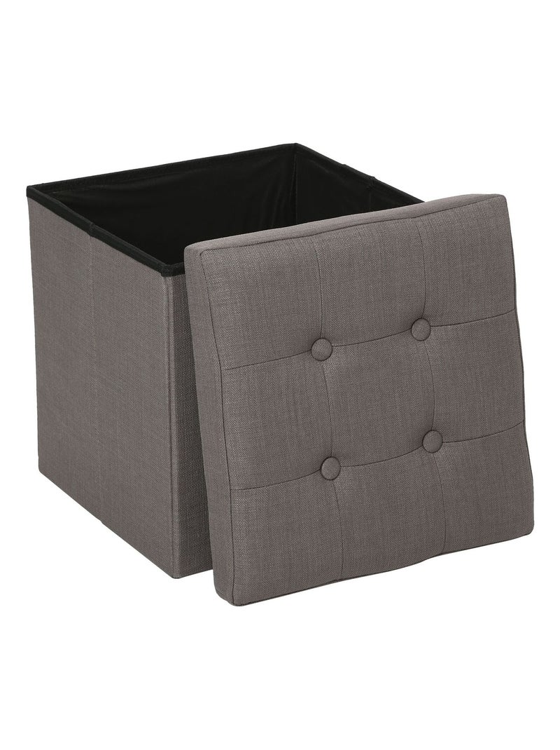Pouf coffre pliant LYSANDRE Gris - Kiabi