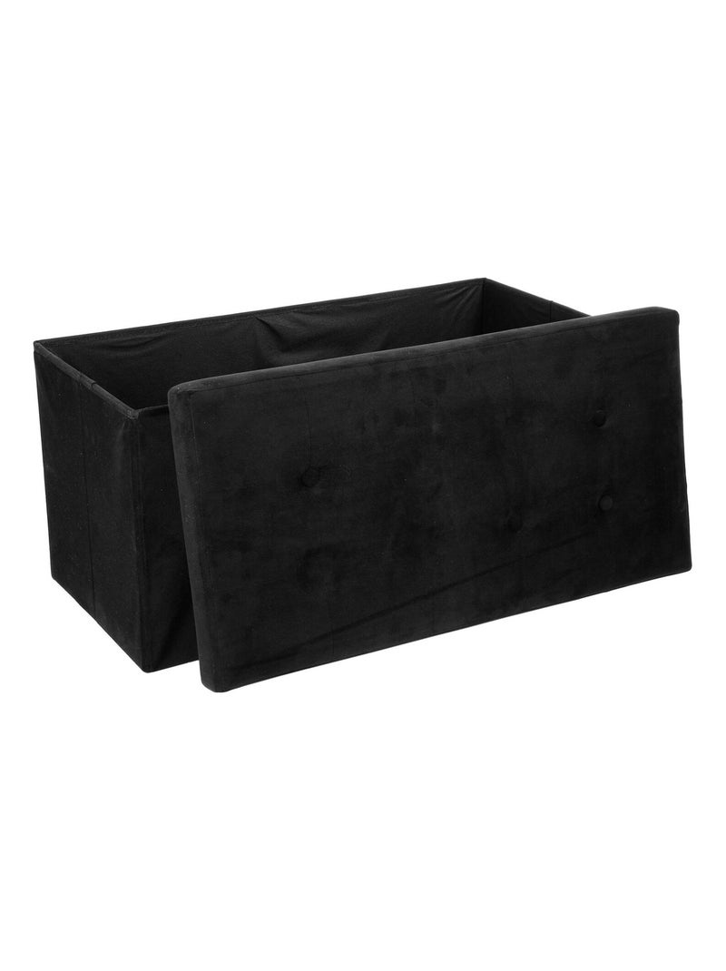 Pouf coffre pliant LYSANDRE Noir - Kiabi