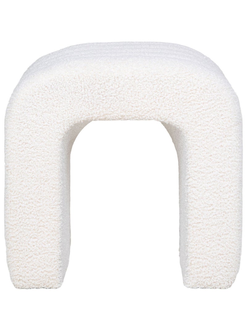 Pouf Colma - Pouf, peluche, blanc, 41x36,5 cm, HN1234 Blanc - Kiabi