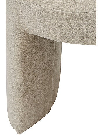 Pouf contemporain 2 pieds en bois JIN