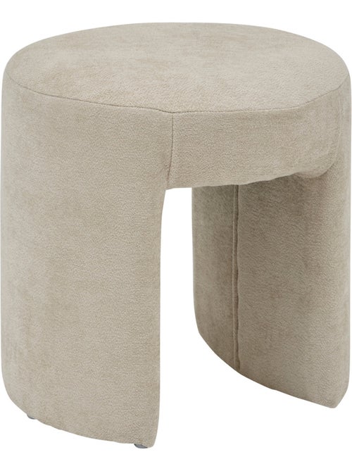 Pouf contemporain 2 pieds en bois JIN - Kiabi Pouf contemporain 2 pieds en bois JIN - Kiabi