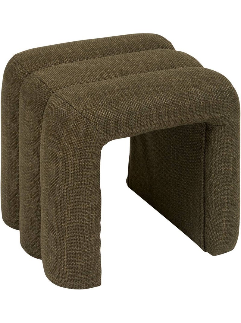 Pouf contemporain sisco Kaki - Kiabi