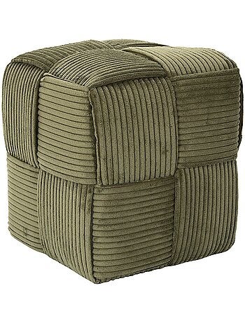 Pouf côtelé collection MOANA Rectangulaire