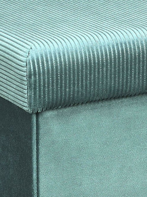 Pouf côtelé et velours collection DIANE - Kiabi