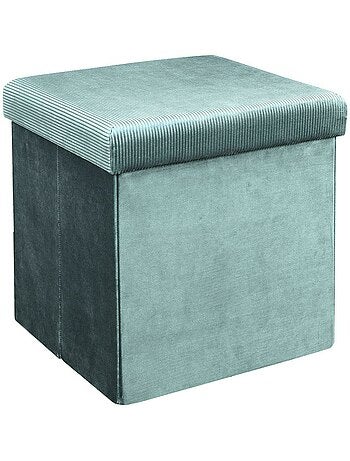 Pouf côtelé et velours collection DIANE
