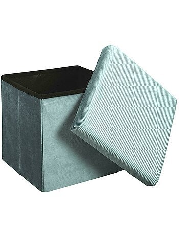 Pouf côtelé et velours collection DIANE