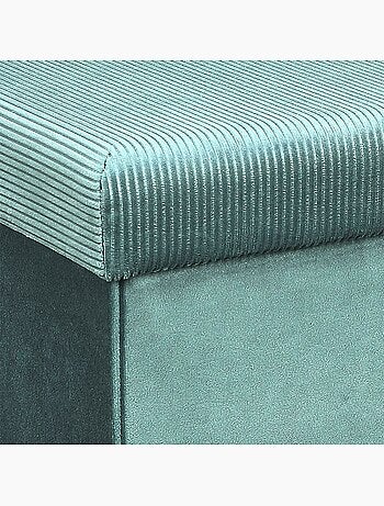 Pouf côtelé et velours collection DIANE