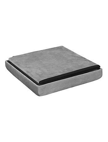 Pouf côtelé et velours collection DIANE