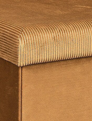 Pouf côtelé et velours collection DIANE