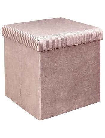 Pouf côtelé et velours collection DIANE