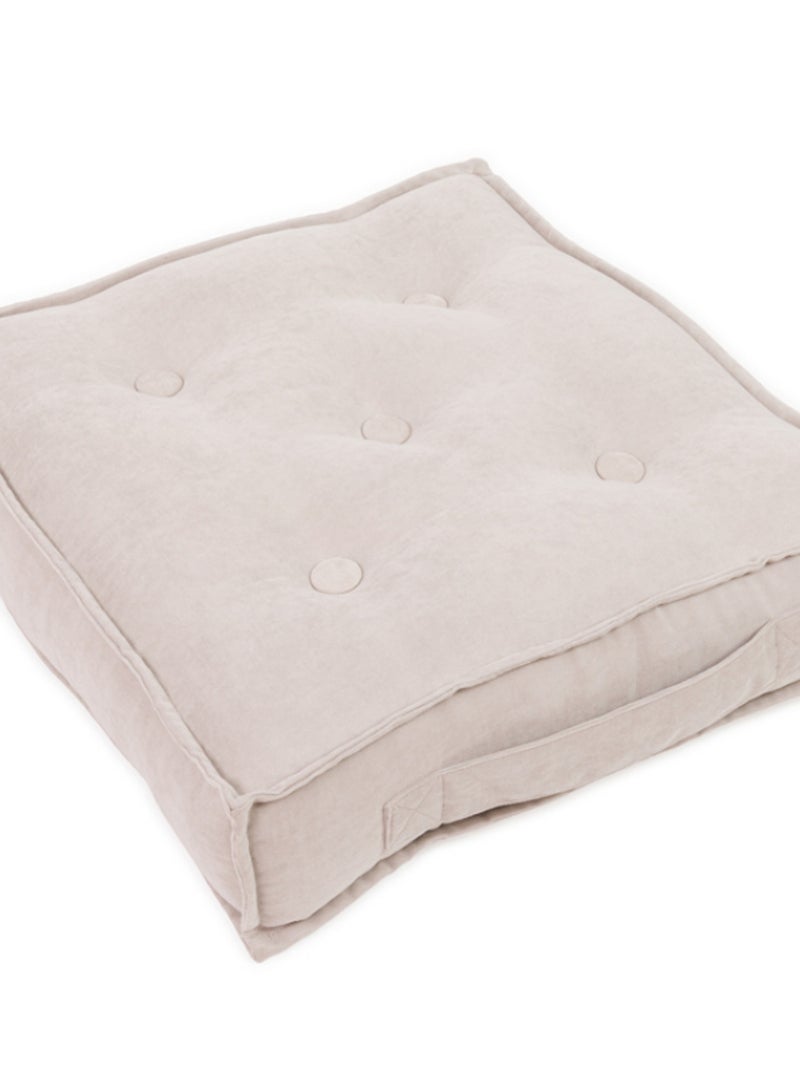 Pouf coussin de sol beige foncé Party Beige - Kiabi