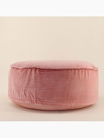Pouf coussin en velours XL 65x25cm