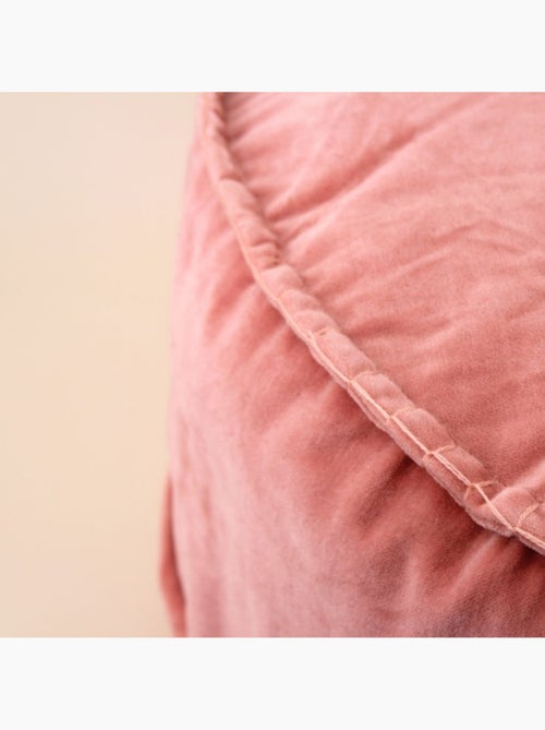 Pouf coussin en velours XL 65x25cm - Kiabi