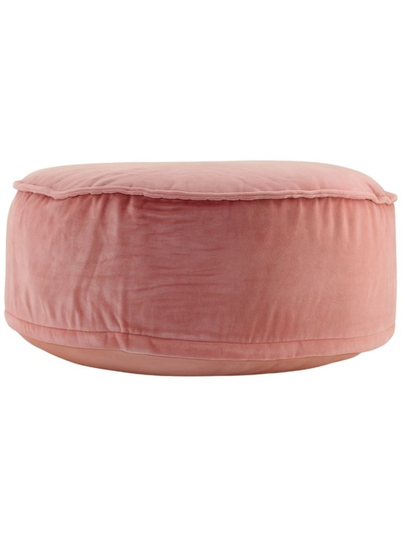 Pouf coussin en velours XL 65x25cm Rose - Kiabi