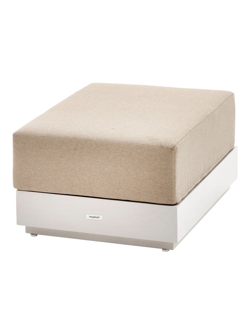 Pouf de jardin en aluminium ALLURE Beige - Kiabi