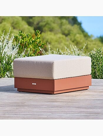 Pouf de jardin en aluminium ALLURE