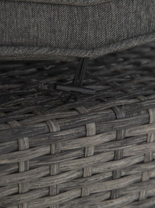 Pouf de jardin en résine tressée Mayari - Kiabi