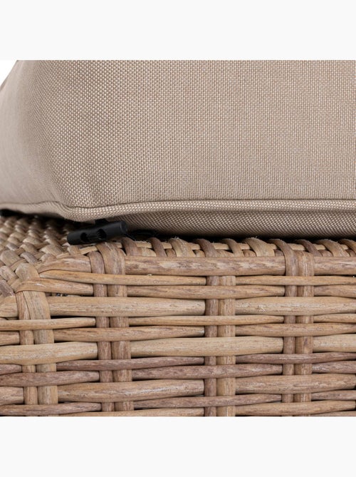 Pouf de jardin en résine tressée MOORÉA - Kiabi