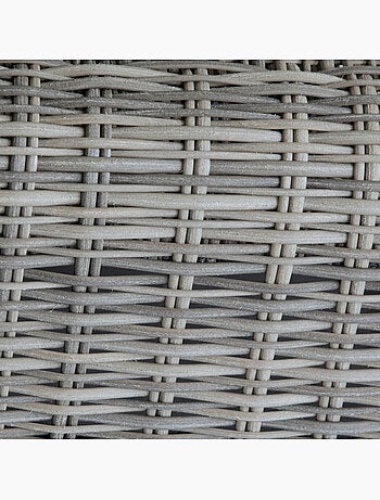 Pouf de jardin rectangulaire en résine tressée MOORÉA