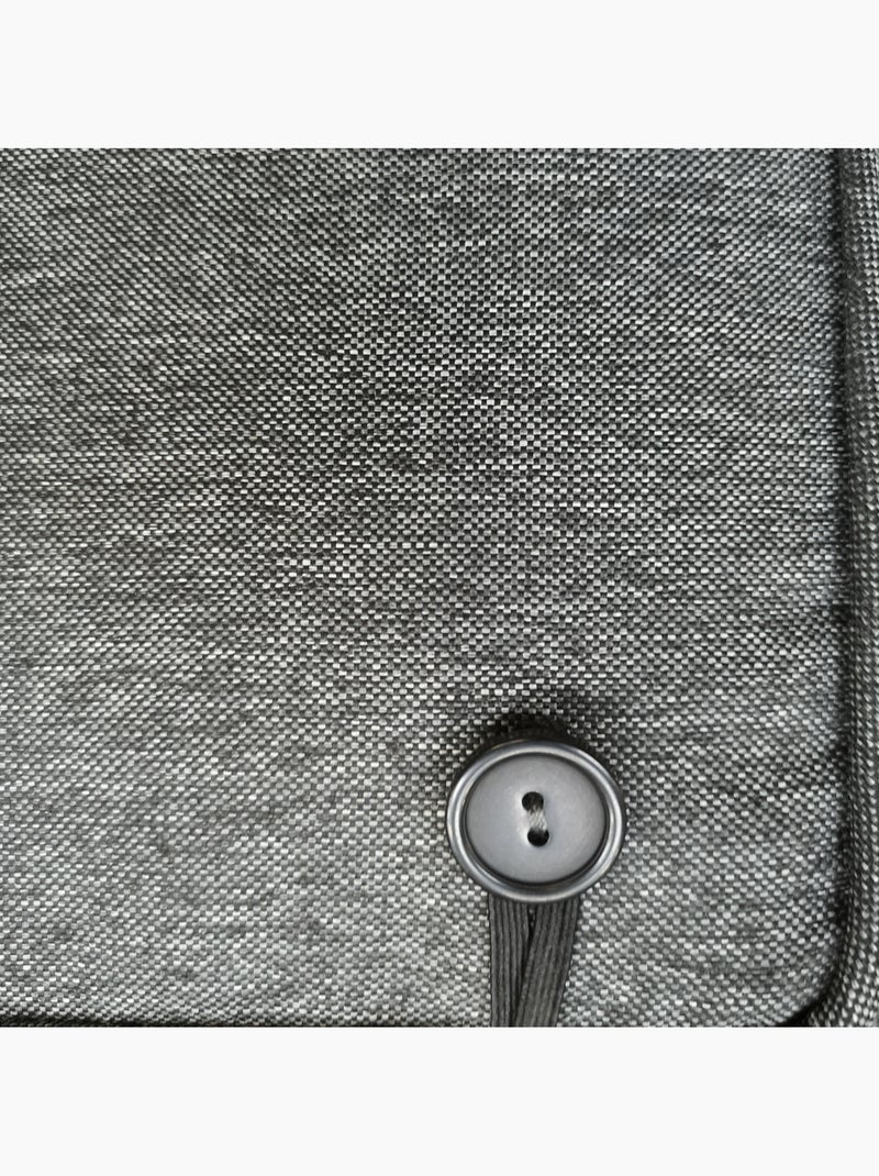 Pouf de jardin rectangulaire en résine tressée MOORÉA Gris - Kiabi