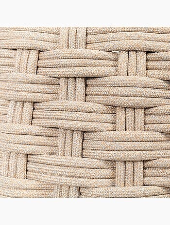 Pouf de jardin tressé rond OBBAE