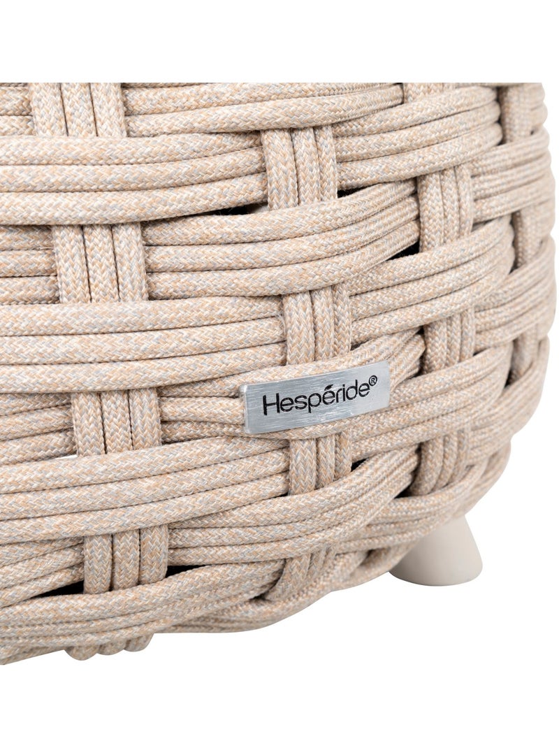 Pouf de jardin tressé rond OBBAE Beige - Kiabi