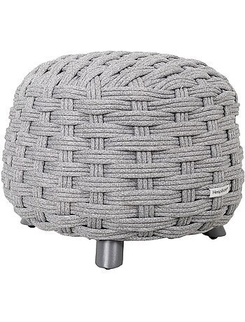 Pouf de jardin tressé rond OBBAE