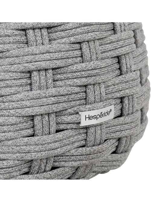 Pouf de jardin tressé rond OBBAE - Kiabi