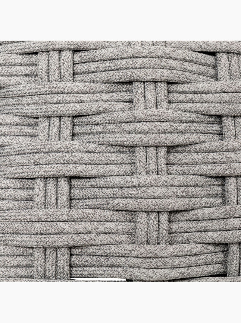 Pouf de jardin tressé rond OBBAE Gris - Kiabi