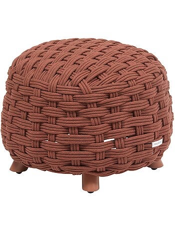 Pouf de jardin tressé rond OBBAE