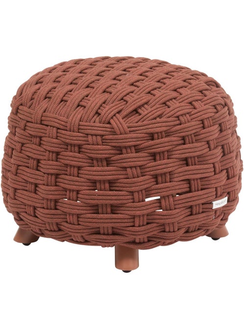 Pouf de jardin tressé rond OBBAE - Kiabi
