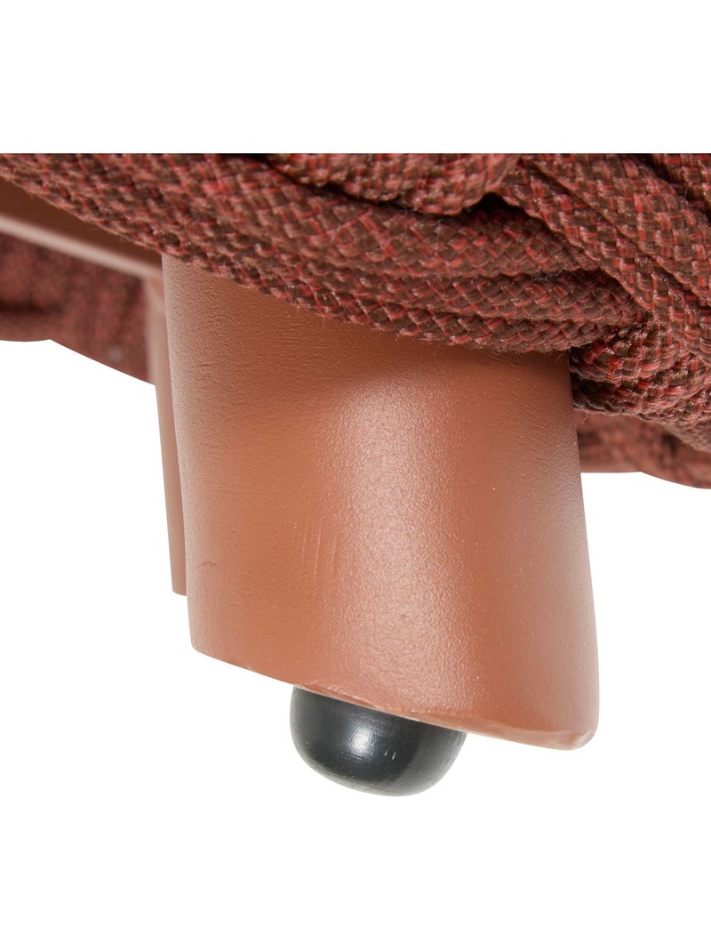 Pouf de jardin tressé rond OBBAE Orange - Kiabi